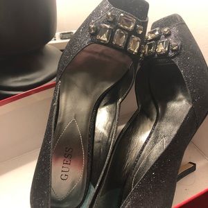 Guess open toe heels. New. Size 10